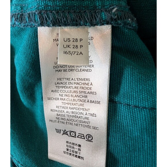 Anthropologie Size 28P Austin Cargo Pants Camo Straight Leg Cropped - Picture 10 of 11